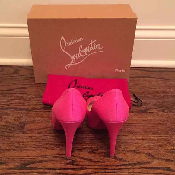 Christian Louboutin platform peep toe pumps - Picture 3 of 8